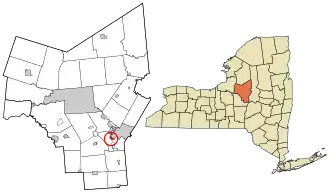 Location in Oneida County and the state of New York.