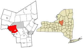 Location in Oneida County and the state of New York.