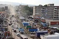 View of Ongata Rongai from a local arcade