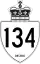 Highway 134 marker