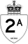 Highway 2A marker