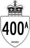 Highway 400A marker