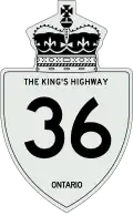 King's Highway 36 marker