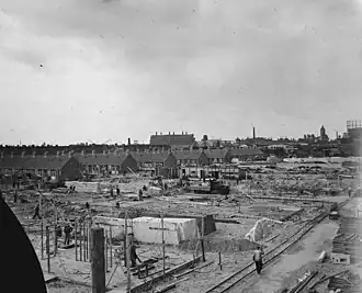 Rebuilding site on 19 May 1947
