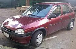 Opel Corsa five-door (1993–1997)