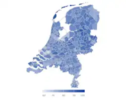 Voter turnout by municipality
