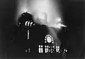 The synagogue on Kristallnacht