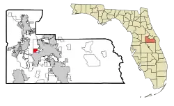 Location in Orange County and the state of Florida