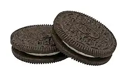 Oreos are an example of a mass-produced cookie.