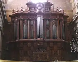 Pipe organs inside the Église du Saint-Esprit in Aix-en-Provence
