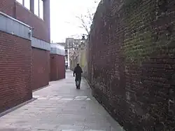 Second Marshalsea courtyard in 2007, then known as Angel Place; building on the left is a public library