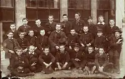 Class photograph, Lycée Pothier, Orléans (1887)