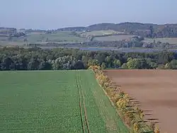 Ostberg on Lake Malchin seen from Basedow