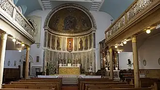 The interior of Church of Our Lady of the Assumption and St Gregory, Soho