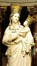 Our Lady of Trapani, the patroness of the town. Crowned in 1734 with a papal decree of Pope Clement XII.