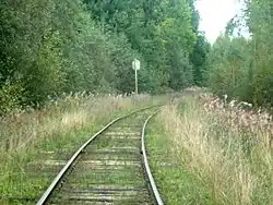 Ovinishchi–Vesyegonsk railway in Vesyegonsky District