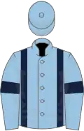Light blue, dark blue braces and armlets