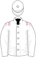 White, pink epaulets