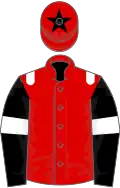 Red, White epaulets, Black sleeves, White armlets, Red cap, Black star