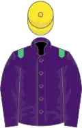 Purple, Emerald Green epaulets, Yellow cap