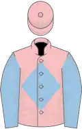 Pink, light blue diamond and sleeves
