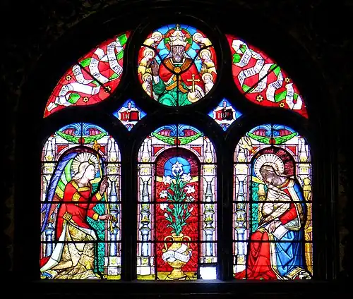 "The Annunciation", north transept (19th c.)