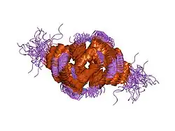 1dt7: SOLUTION STRUCTURE OF THE C-TERMINAL NEGATIVE REGULATORY DOMAIN OF P53 IN A COMPLEX WITH CA2+-BOUND S100B(BB)