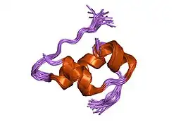 1hls: NMR STRUCTURE OF THE HUMAN INSULIN-HIS(B16)