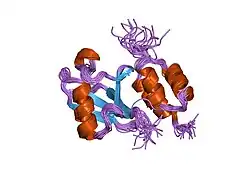 1otr: Solution Structure of a CUE-Ubiquitin Complex
