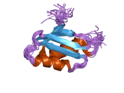 1yjr: Solution structure of the apo form of the sixth soluble domain A69P mutant of Menkes protein