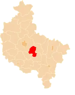 Location within the voivodeship