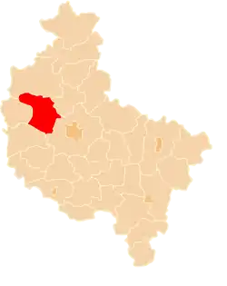 Location within the voivodeship