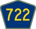 Highway 722 marker