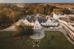 The manor house, built in the mid 19th century.