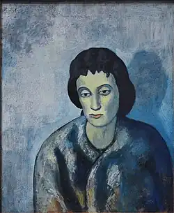 Pablo Picasso, 1902, Woman with Bangs, 61.3 x 51.4&nbsp;cm, The Baltimore Museum of Art, Maryland