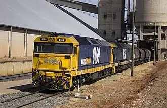 Pacific National 81 class locos at the Temora Sub Terminal]