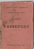 Tunisian Passport from 1951