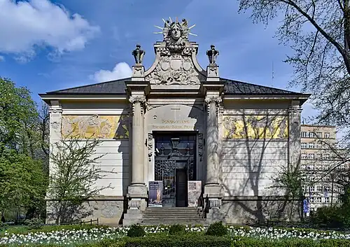 Palace of Art in Kraków by Franciszek Mączyński (1898–1901) – southern façade