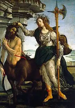 Pallas and the Centaur (c. 1482) by Sandro Botticelli