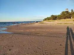 Palli beach and observation tower
