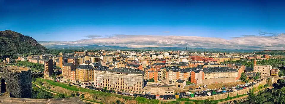 Panoramic view of Ponferrada