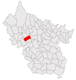 Location in Buzău County