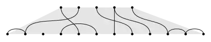 Example of a state in a representation of the partition algebra