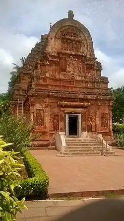The Parvati Temple, located about 140&nbsp;km southeast to the Badami