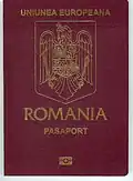 EU Romanian Biometric Passport (2008 - 2011)