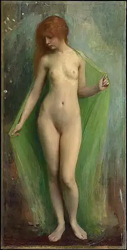 Primavera (1914), oil on canvas, 68 x 34 7/16 in. (172.7 x 87.5 cm), Clark Art Institute