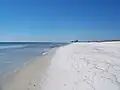 Beach, looking west