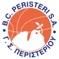 (Peristeri B.C.'s official basketball club logo.)