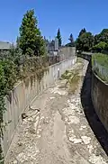 Permanente Creek Diversion Channel behind Blach Middle School in Los Altos