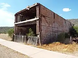Different view of the shell of the Phoenix Bakery.